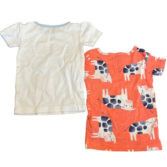 Set of 2- Carter’s birds and cows tees 18 Months - Picture 2 of 6